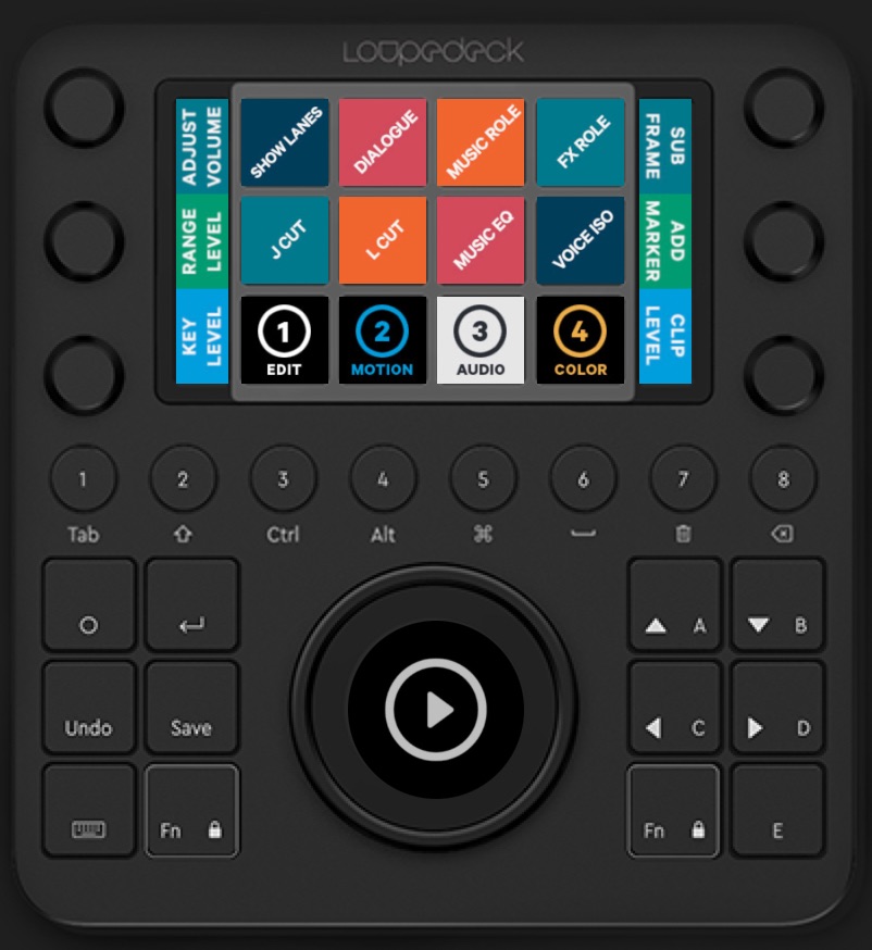 loupedeck ct bank 3 audio buttons