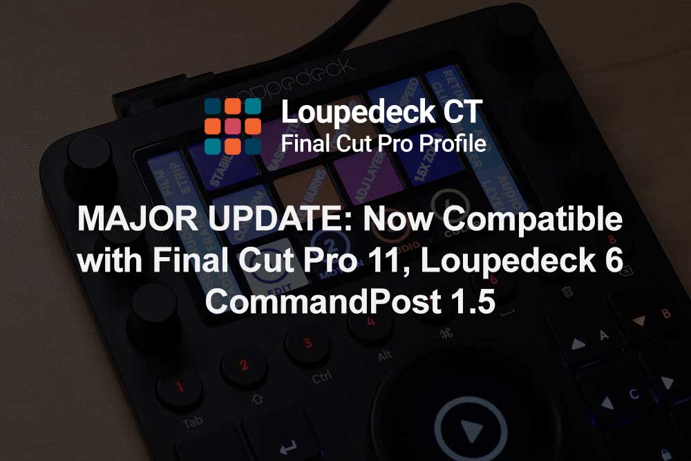 loupedeck fcpx profile version update